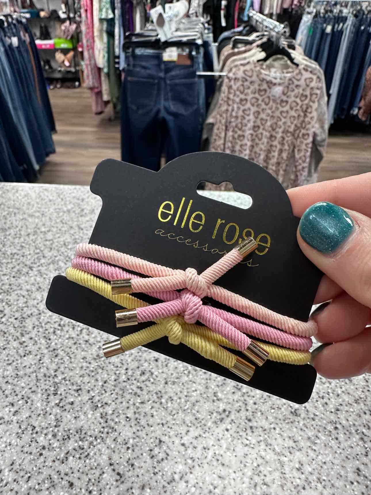 Elastic Hair Tie and Bracelet Trio