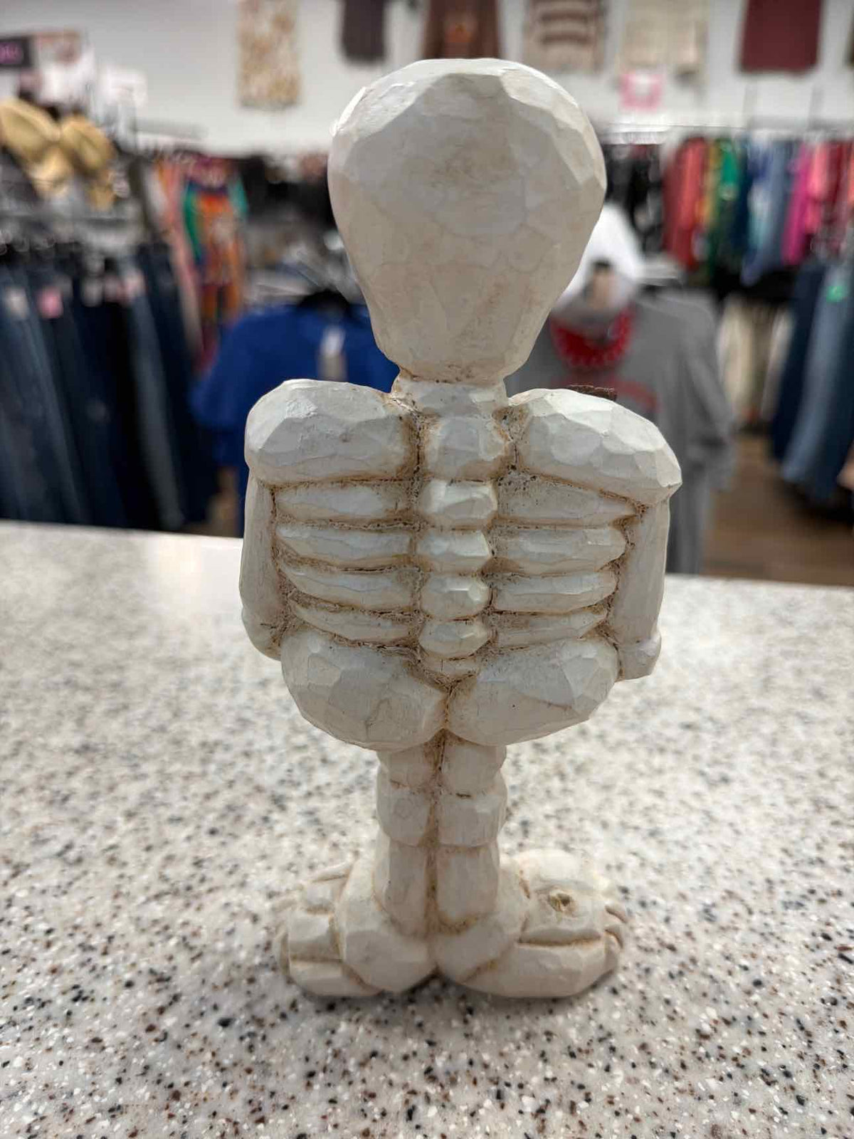 Eddie Walker Vintage 1990s Halloween Skeleton Folk Art Resin Figurine