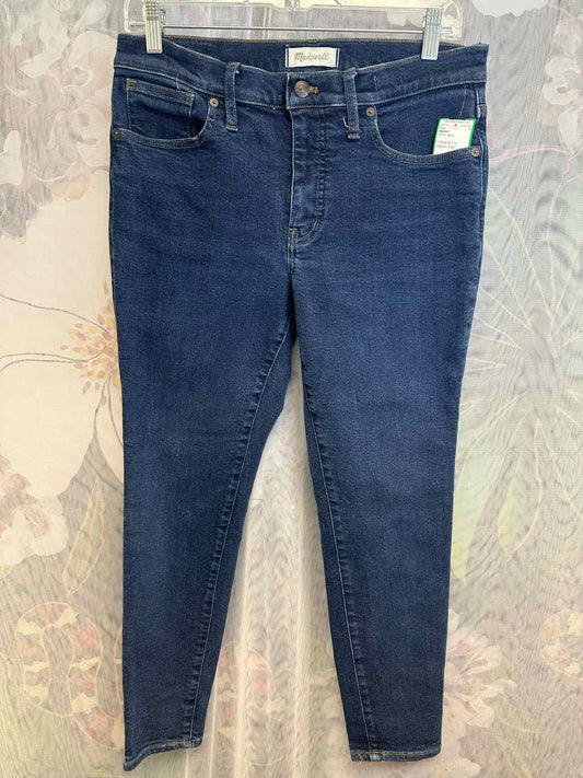 Madewell 9" Midrise Skinny Medium Wash Size 30P Denim Jeans