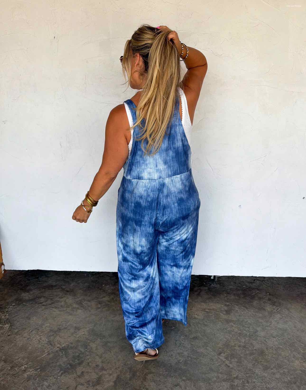Blakeley Mock Denim Karli Boho Overalls