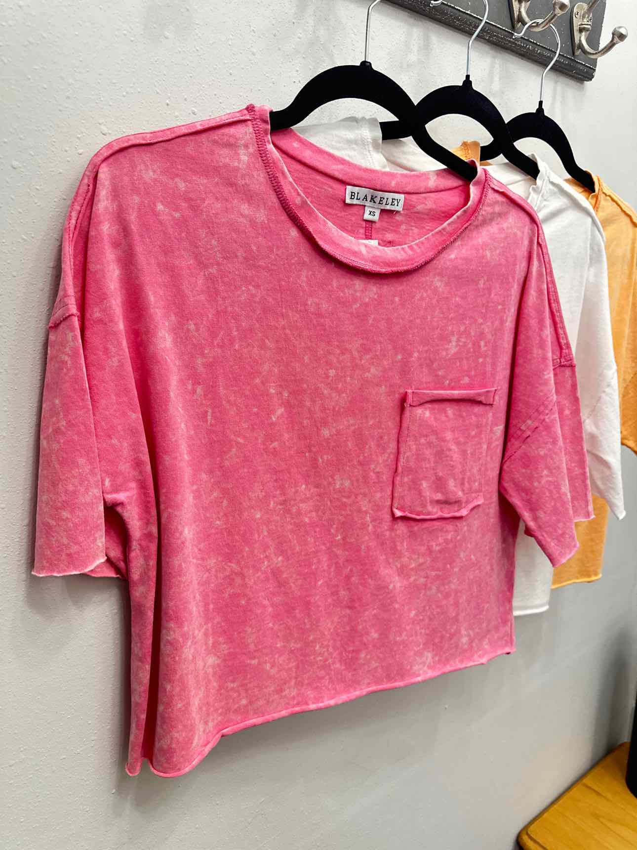 Regan Boyfriend Raw Hem Boxy Tee Tshirt