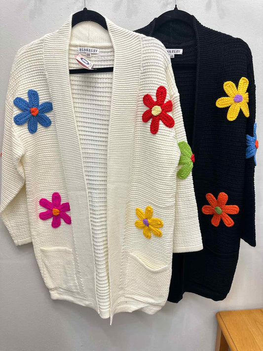 Harmony Flower Knit Cardigan