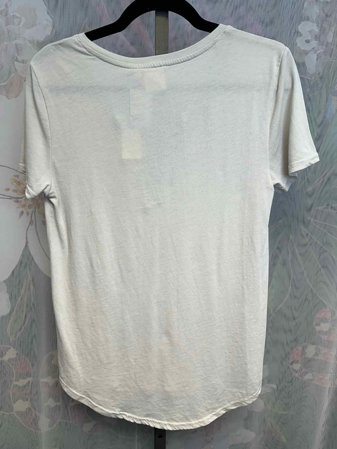 White Crow Size Small Tan Top