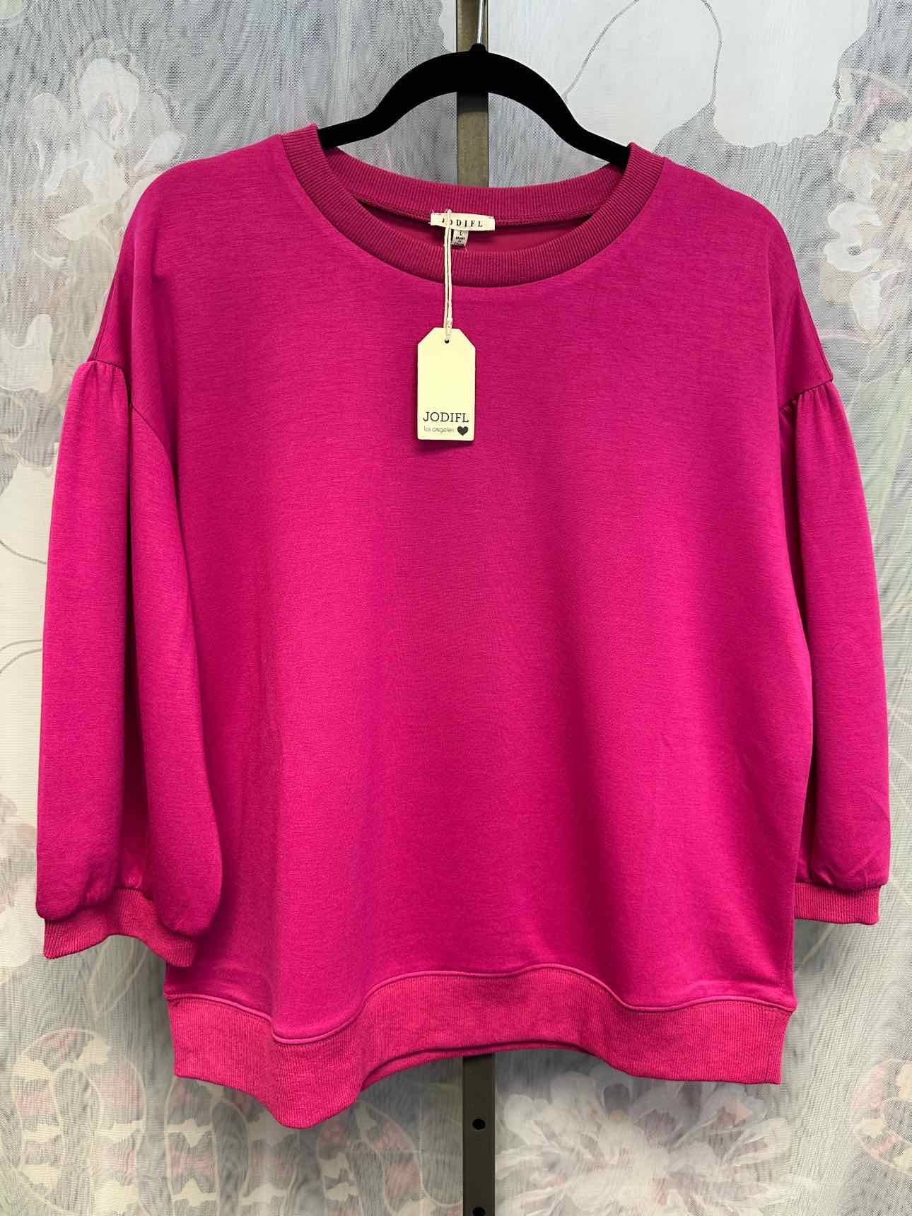 Jodifl Size Large Fuchsia Top
