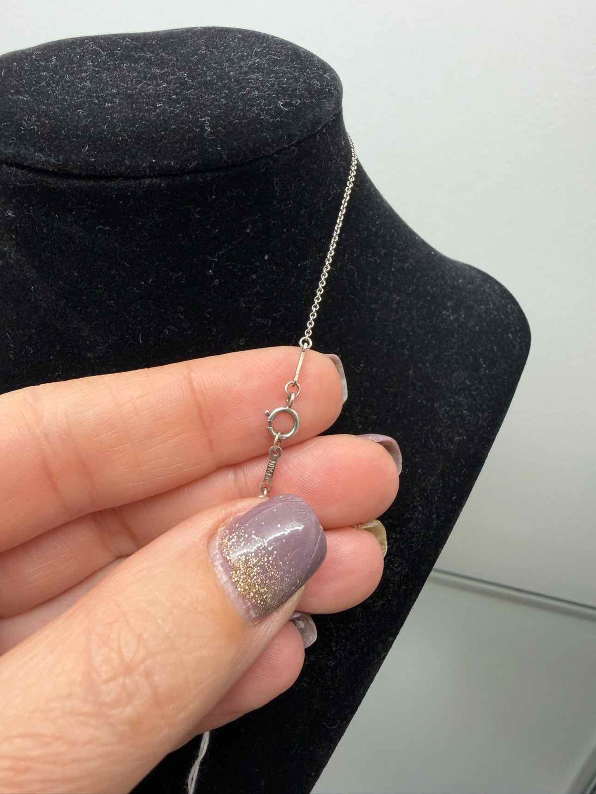 Tiffany & Co. 16" Elsa Peretti Full Heart Pendant Sterling Silver Necklace