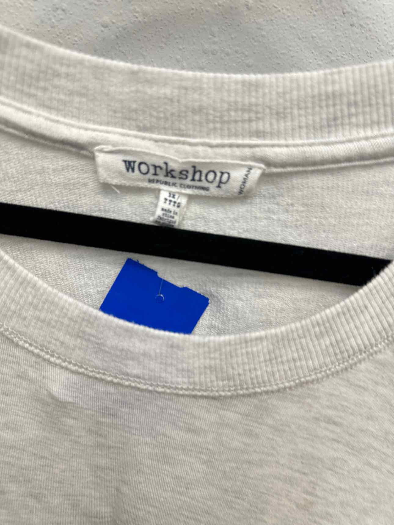 Workshop Size 3X light gray Top