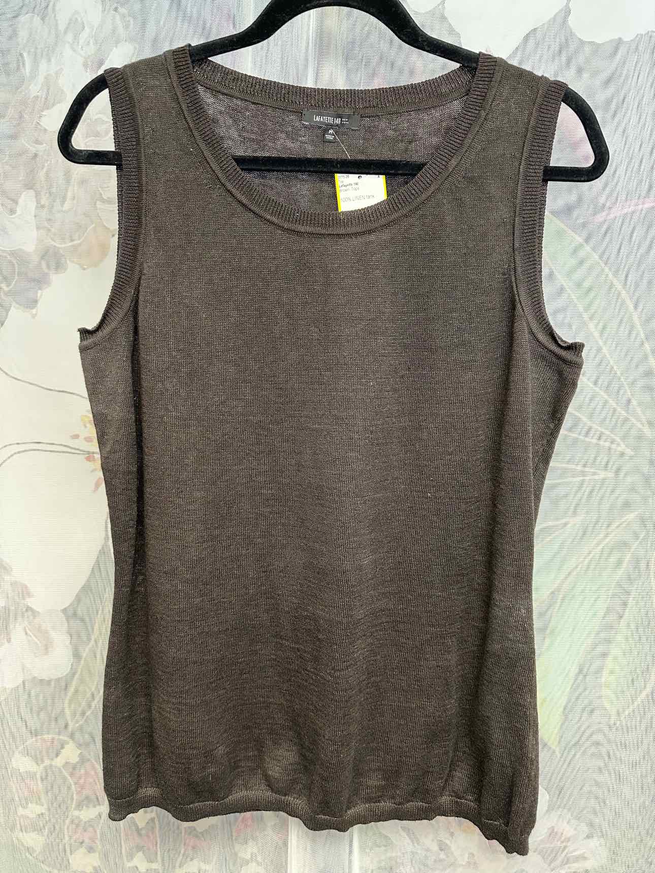 Lafayette 148 Linen Lightweight Tank Size Medium Brown Top
