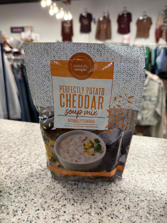 Tastefully Simple Perfectly Potato Cheddar Soup Mix Food