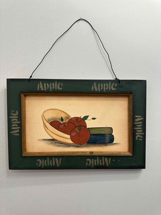 Apple Painted Picture Wall Hanging Home Decor