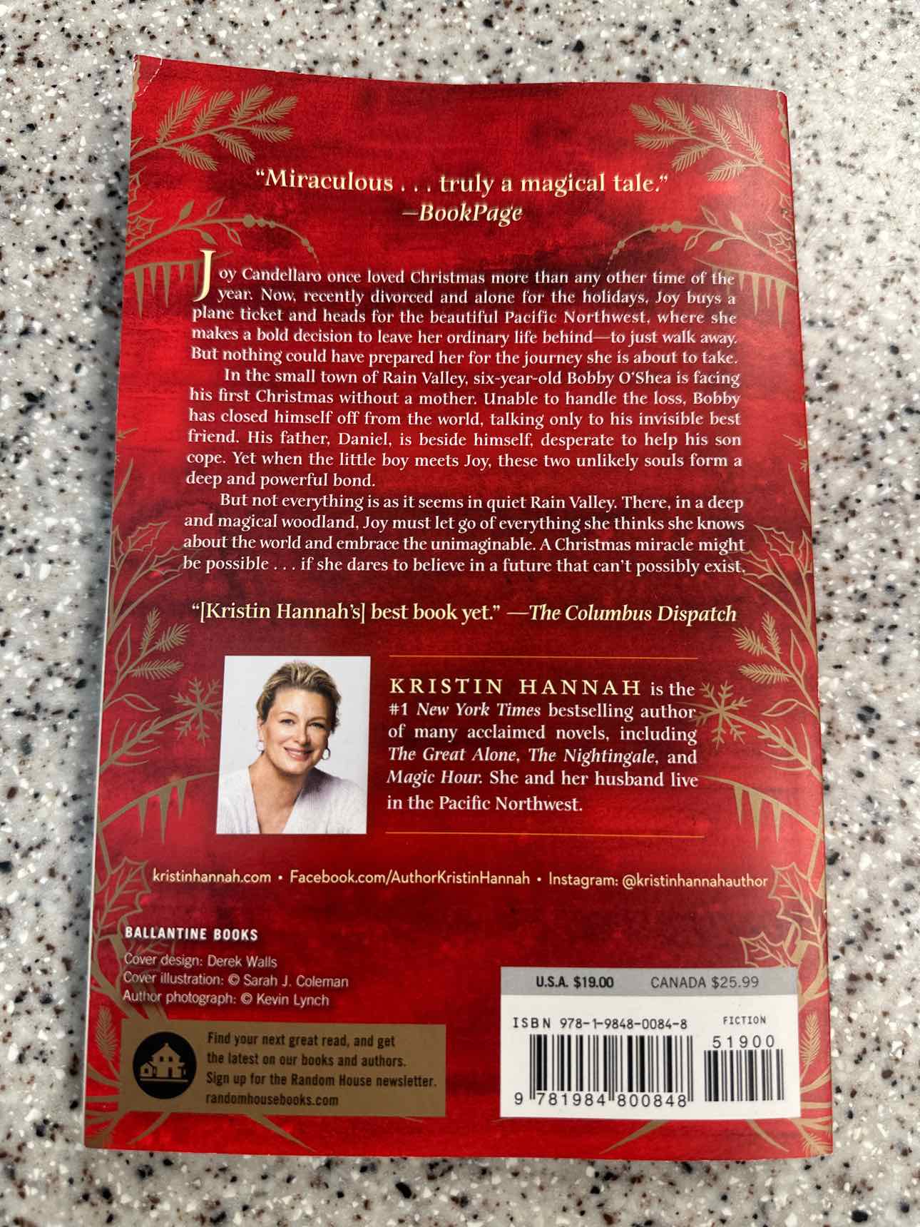 Comfort & Joy by Kristin Hannah (paperback)