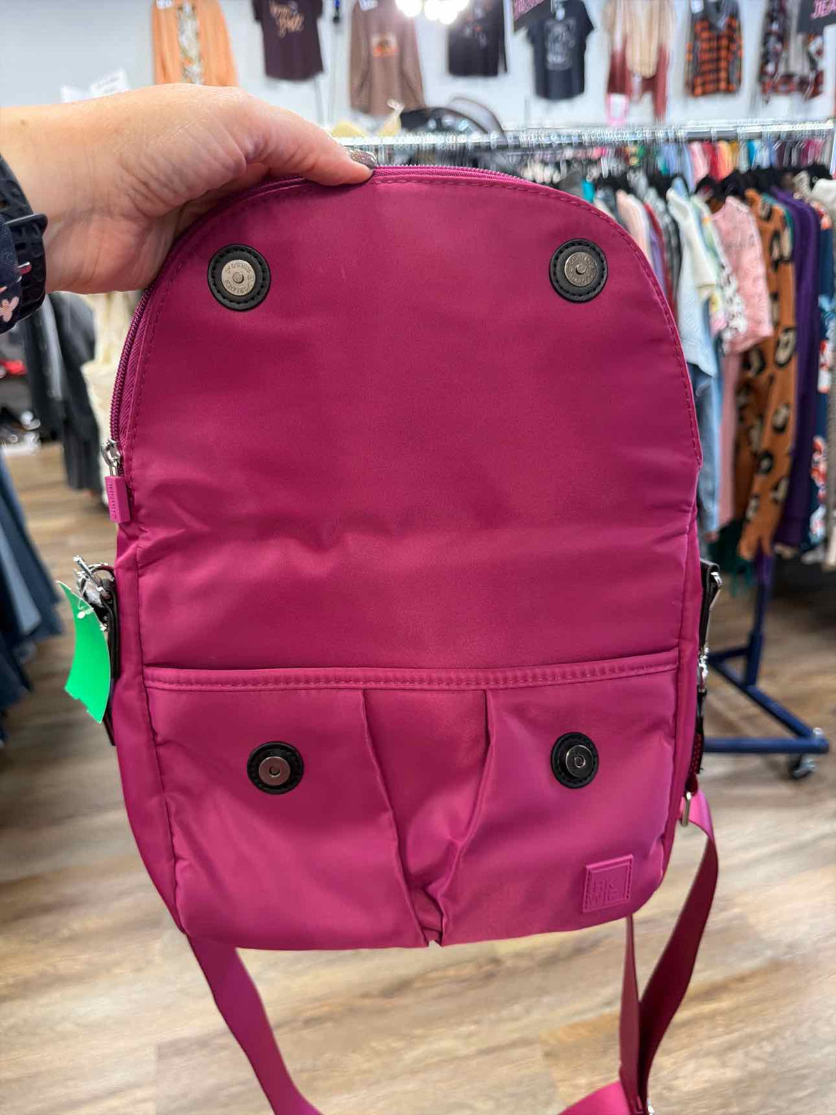 IHKWIP The Sidekick Foldover Medium Pink Crossbody Bag