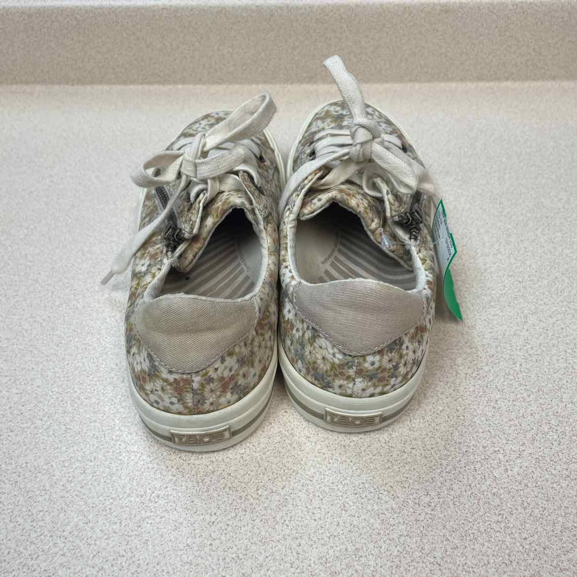 Taos Women's Z-Soul Natural Floral Multi Colorway Canvas Sneakers Size 7 1/2