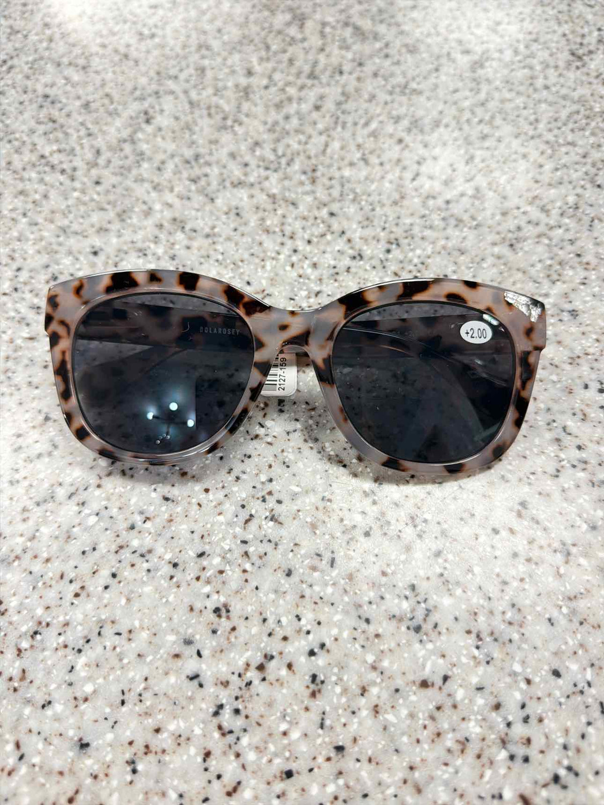 Tortoise Shell or Solid Cheater Reader Sunglasses