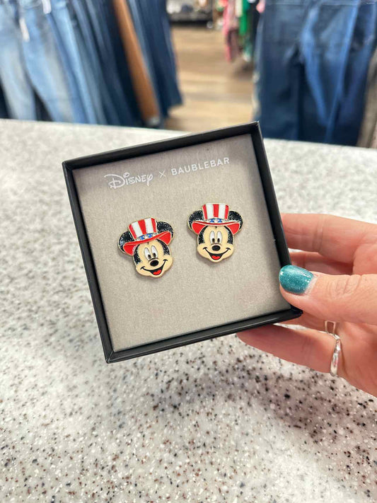 Baublebar Patriotic Mickey Post Earrings