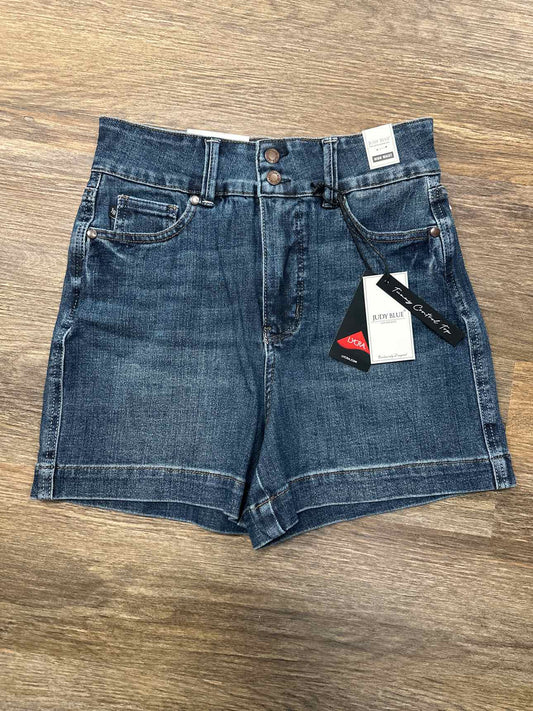 Judy Blue Jeans Double Button High Waist Tummy Control Slim Denim Shorts