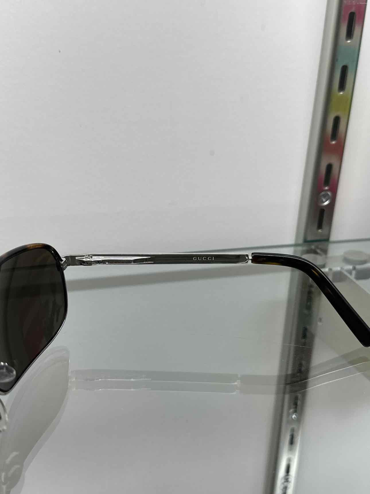 Gucci Brown Aviator Tortoise Shell Sunglasses