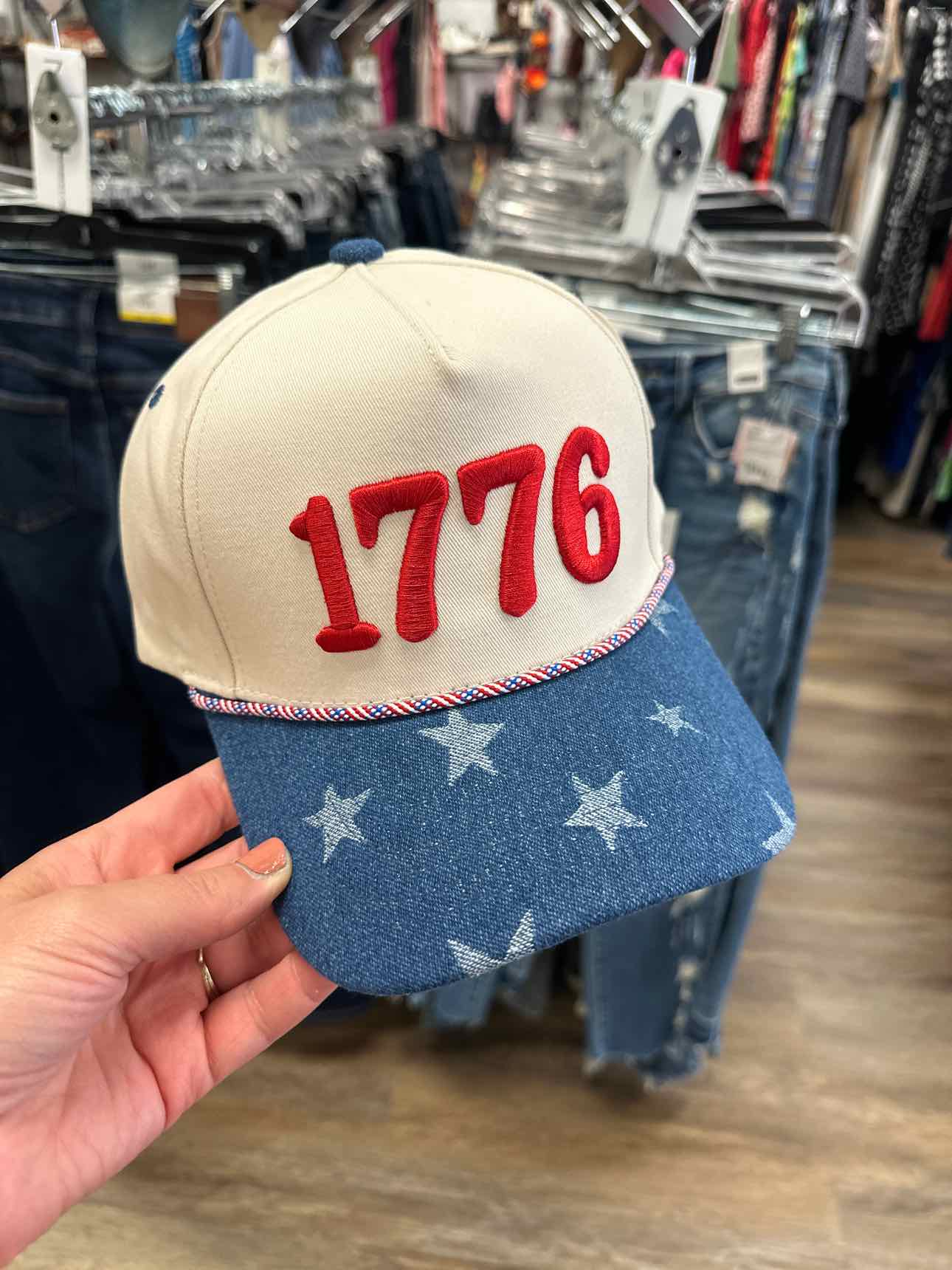 "1776" Embroidered Americana Baseball Cap Hat