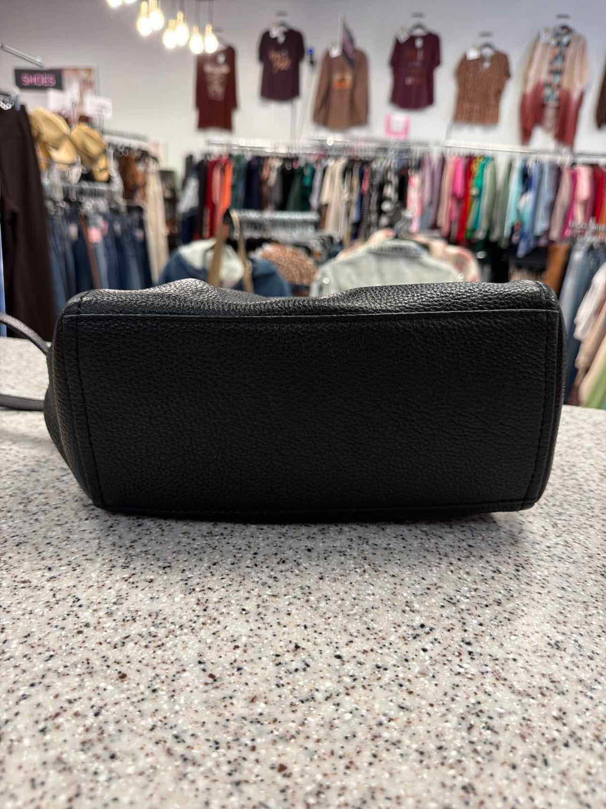 Kate Spade Little Curtis Pebbled Leather Hobo Top Handle Crossbody Black Handbag