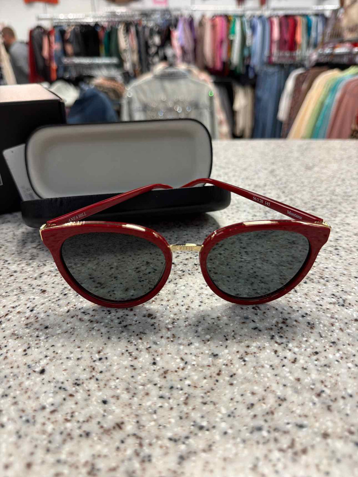 Anea Hill Montana Red Cat Eye Sunglasses