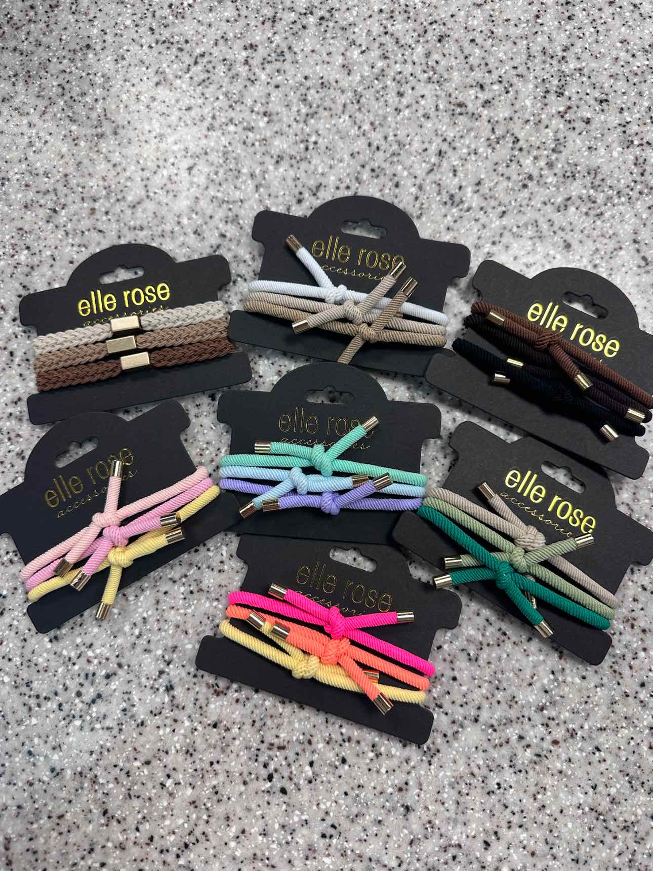 Elastic Hair Tie and Bracelet Trio