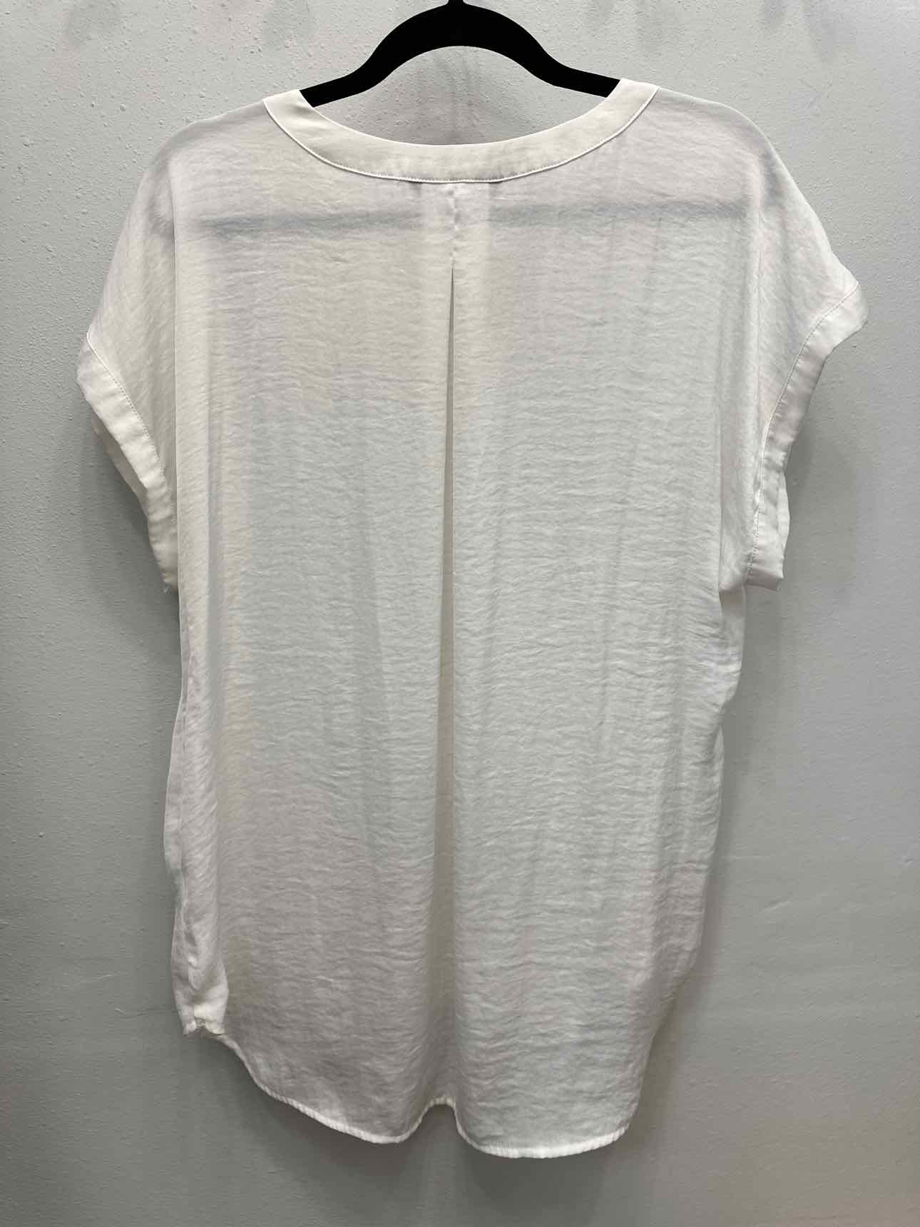 Simply Vera Size XL White Short Sleeve Blouse Top