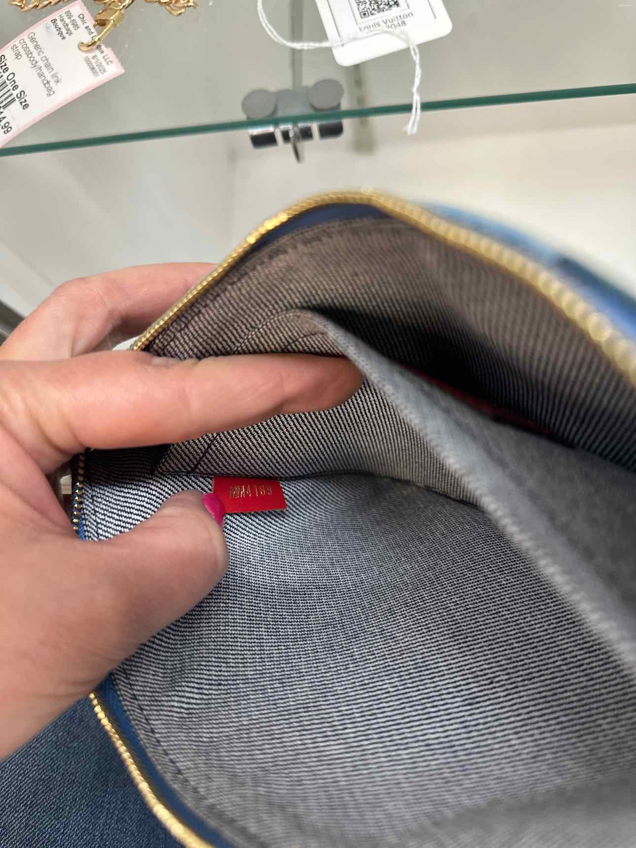 Louis Vuitton Limited Editiion Neverfull Denim Zipper Pouch Wristlet Wallet