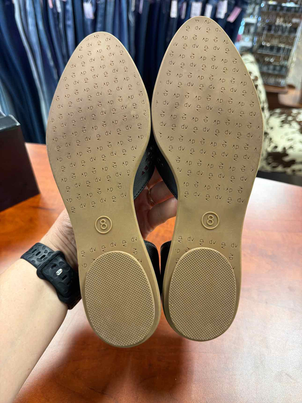 Dolce Vita Laynie d'Orsay Black Flats Size 8
