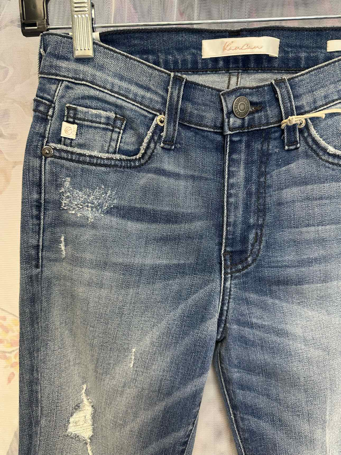 KanCan NEW NWT Premier Distressed Skinny Light Wash Size 24 Denim Jeans