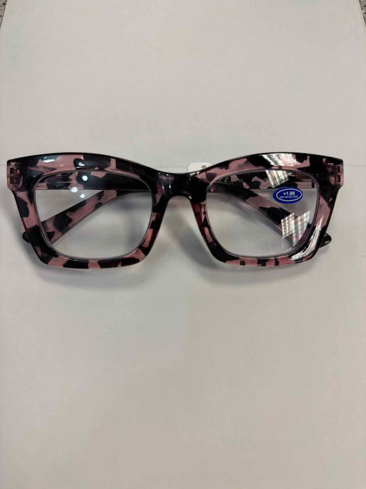 Tortoise Frame Oversized Reading Cheater Glasses