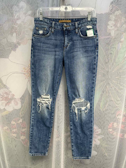 joe's Denise Boyfriend Slim Distressed Medium Wash Size 25 Denim Jeans
