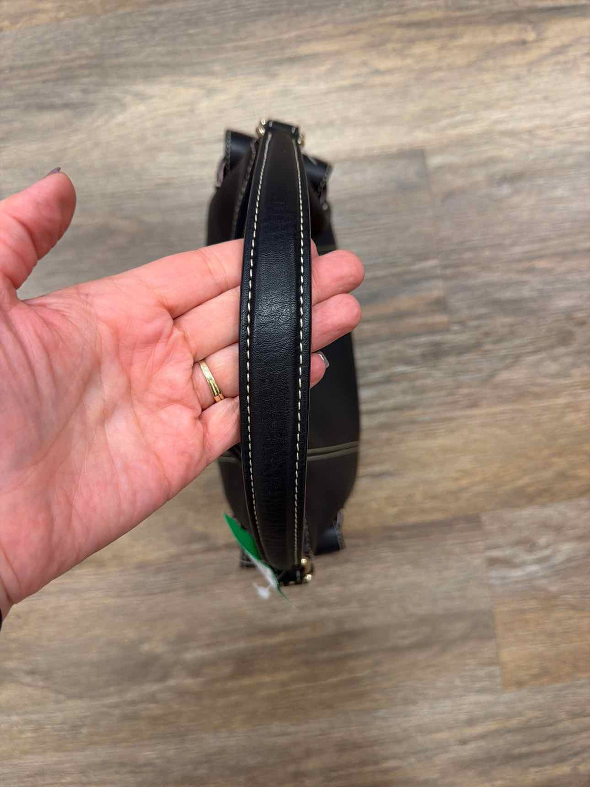 Dooney & Bourke Black Pebbled Leather Shoulder Bag