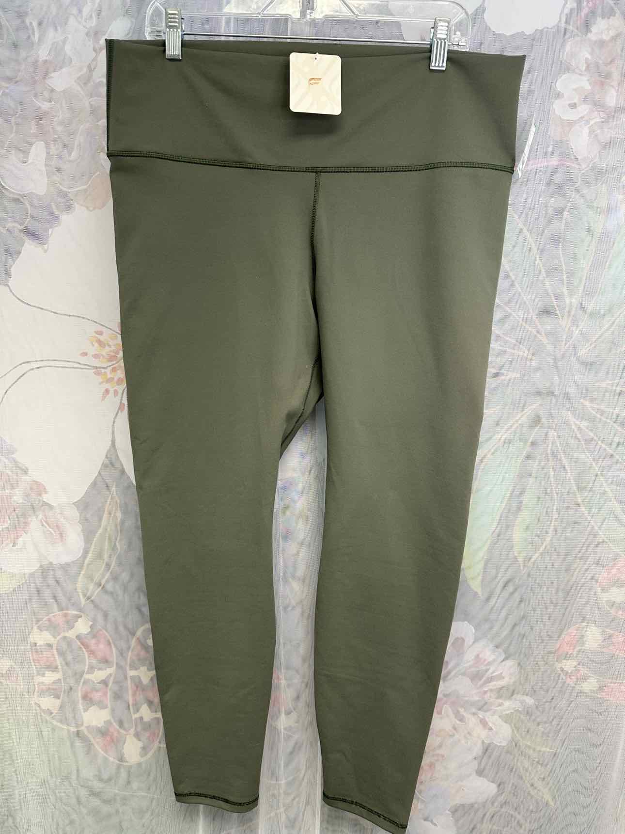 Fabletics NEW NWT Define Legging High Waist Stretch Size 1X Olive Pants