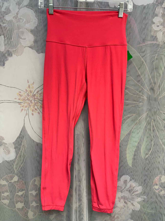 Lululemon High Rise Align Size 6 Hot Pink Leggings