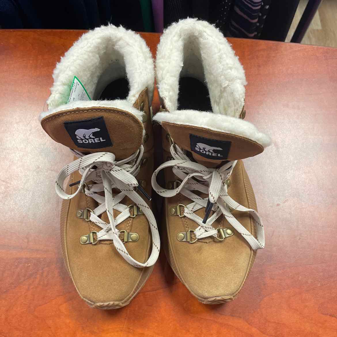 Sorel Women's Out 'N About III Conquest Waterproof Brown Suede Boots Size 9 1/2