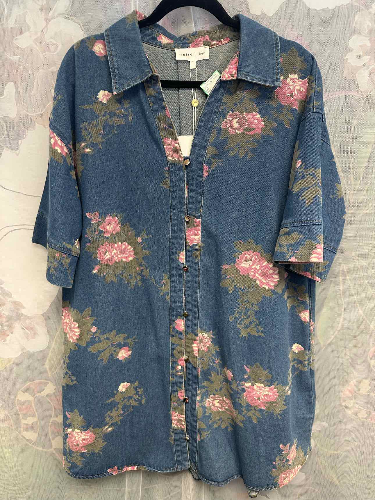entro Size Large Denim Dress
