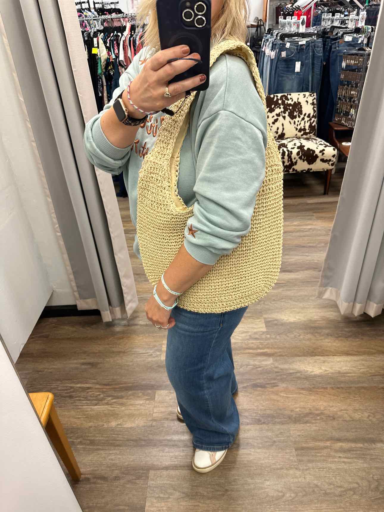 Woven Raffia Tote Bag Handbags