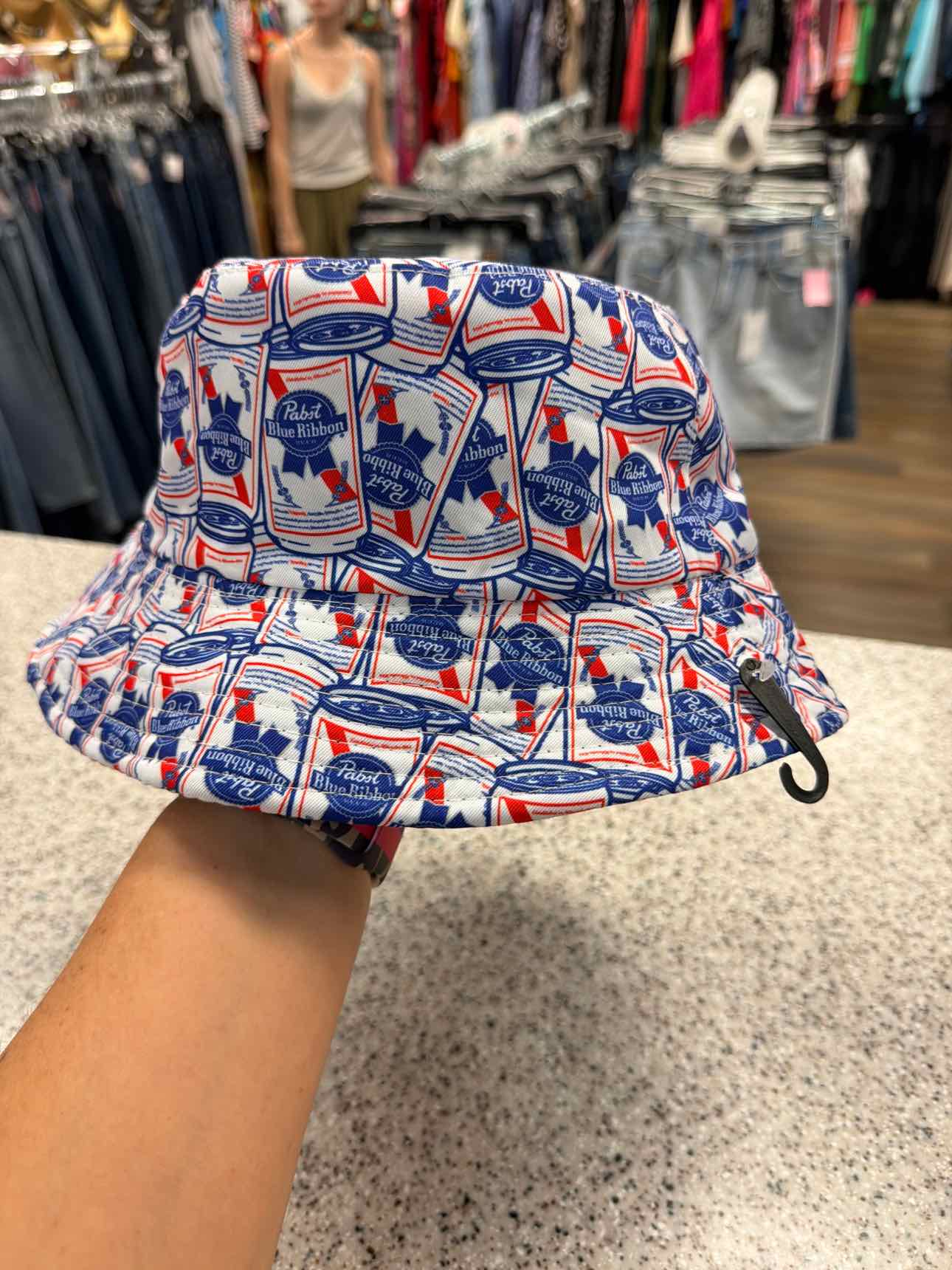 NEW Reversible Pabst Blue Ribbon and Black Bucket Hat