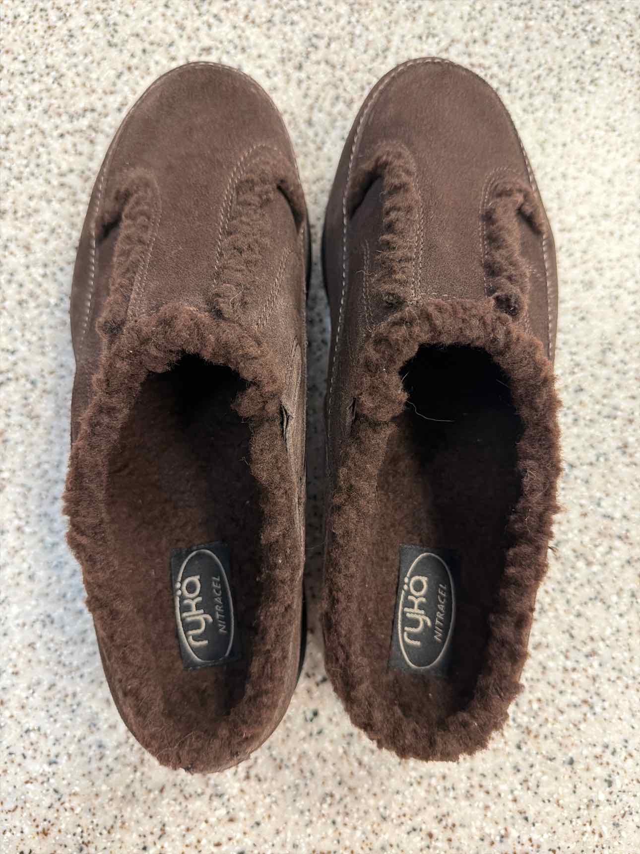 Ryka Size 7.5W Slip-on clogs mules Dark Brown Shoes