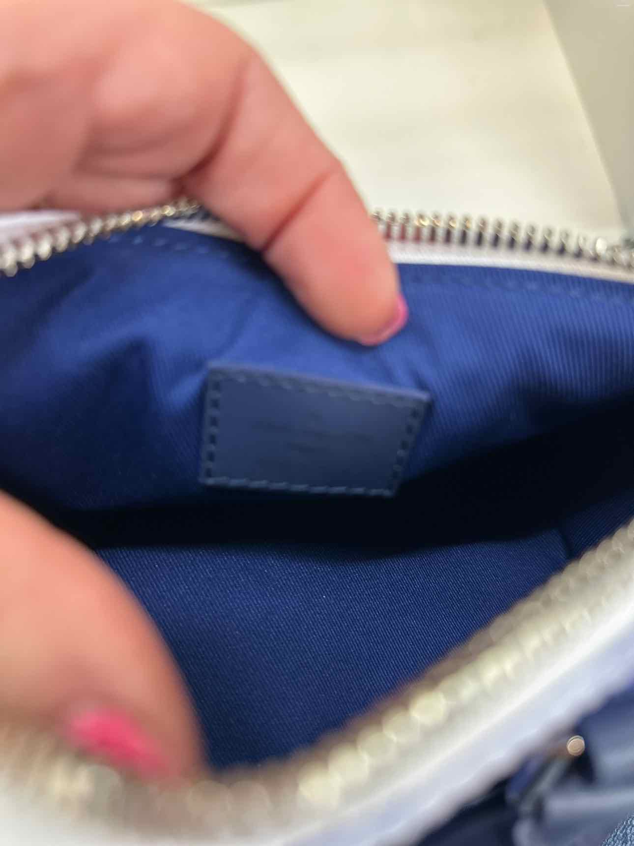 Louis Vuitton Blue Watercolor Mini XS Keepall Bandouliere Handbag with Strap