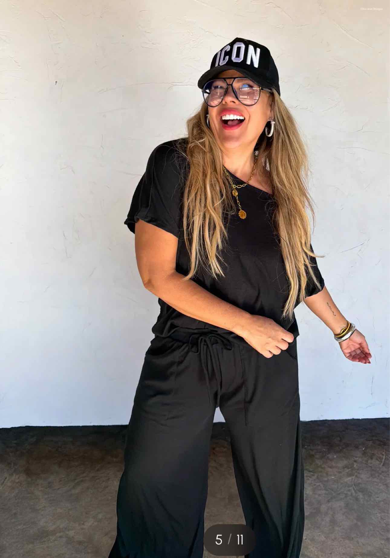Simple Comfort Lounge Set, Short Sleeve Top and Lounge Knit Pant Set