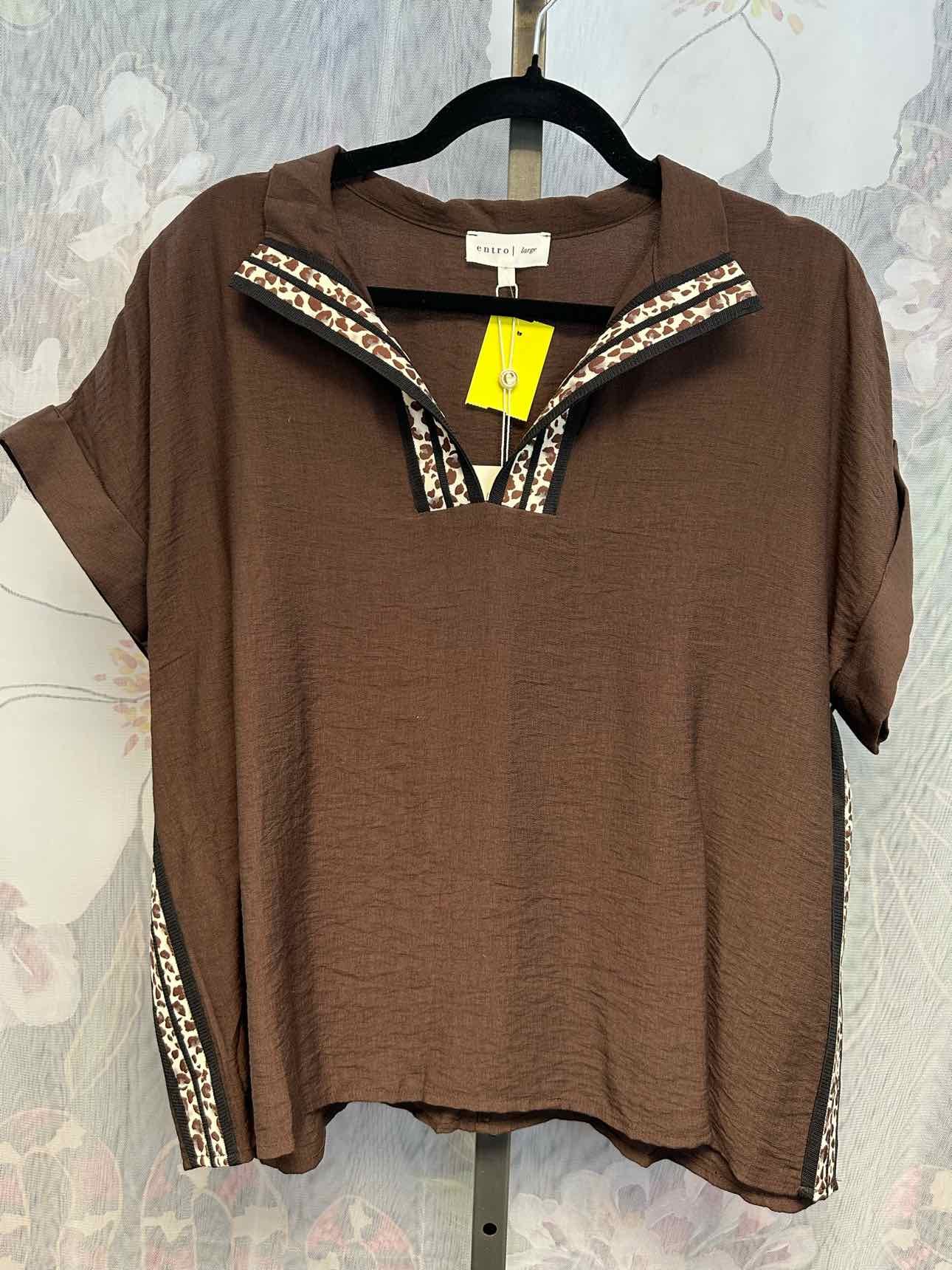 entro Size Large Brown Top
