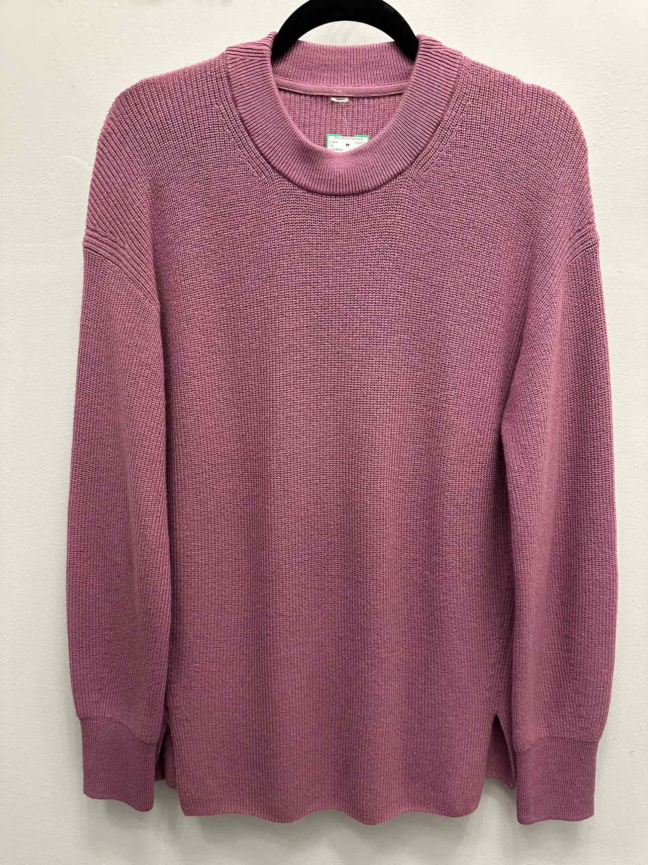 Lululemon Oversized Crewneck Knit Heavy Weight Size Medium Orchid Sweater