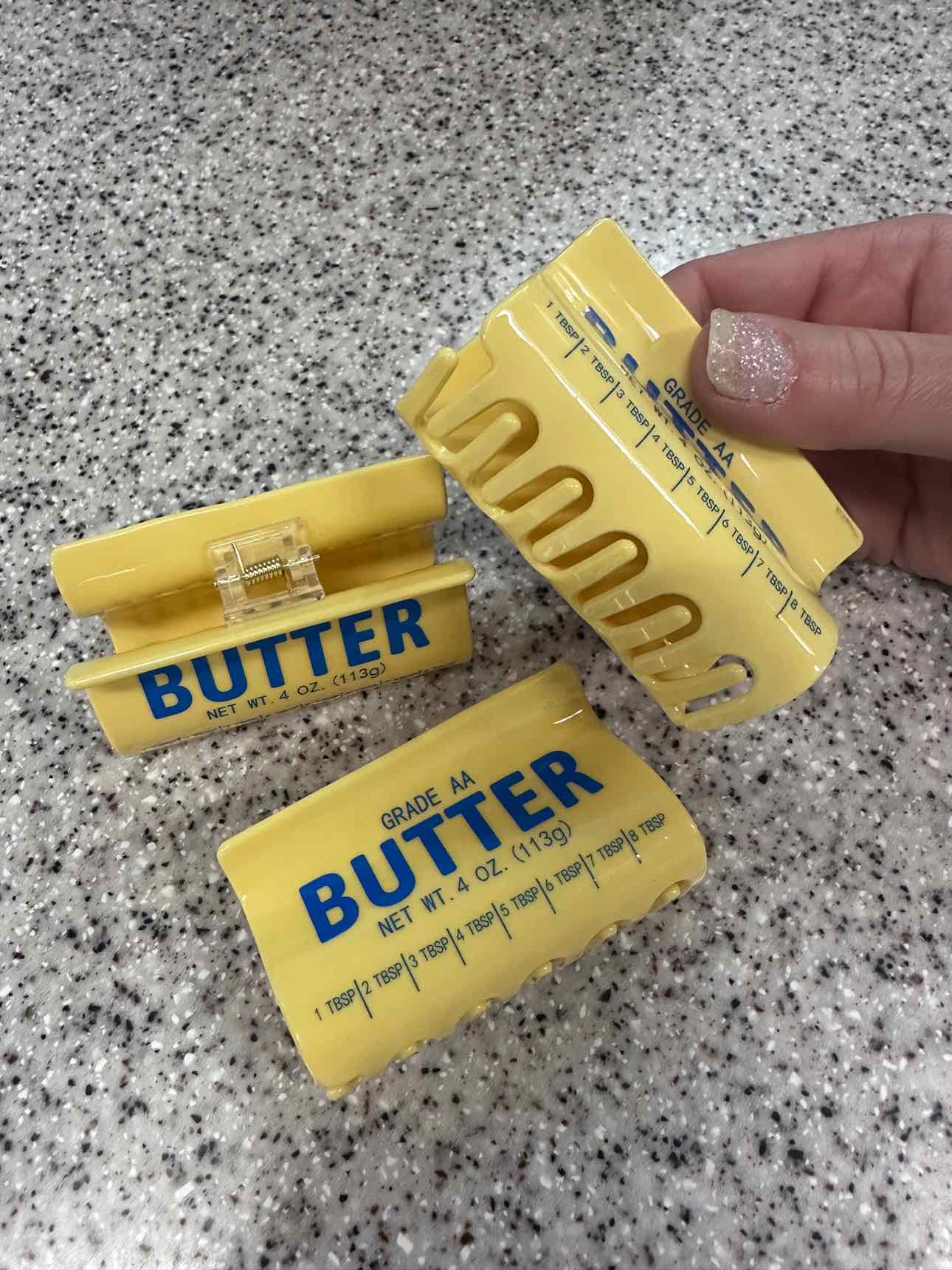 Stick of Butter Claw Hair Clip