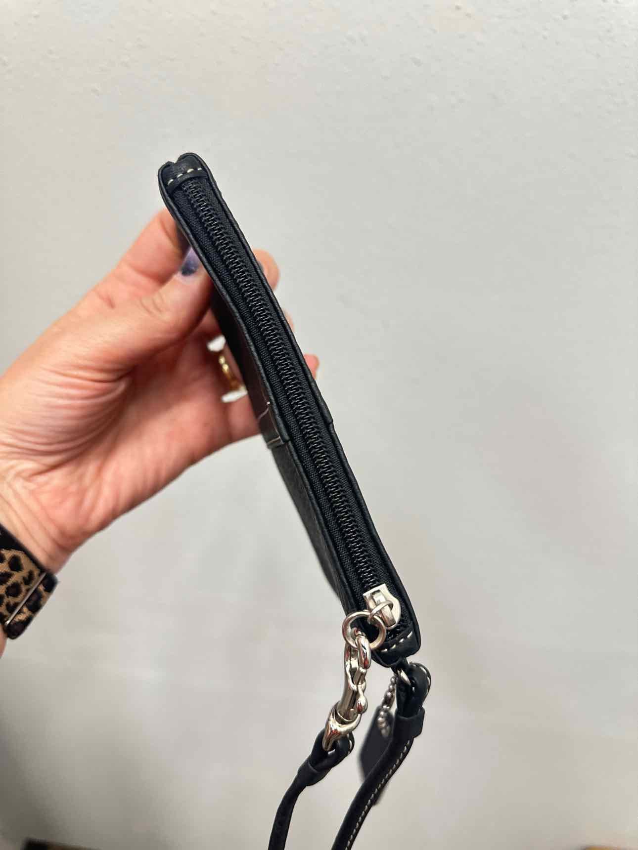 Coach Size Small Black Wristlet