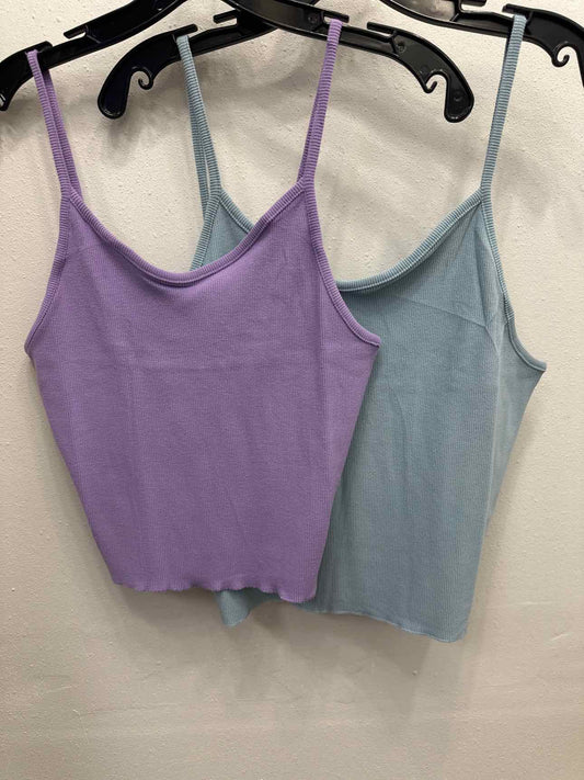 Hannah Ribbed Cropped Tank Top