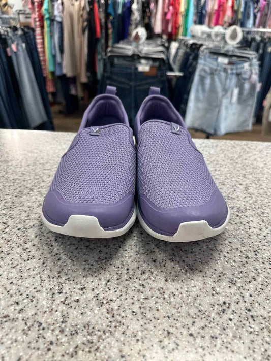 Vionic Size 10 Wide Mesh Julianna Slip On Lavender Sneakers Shoes