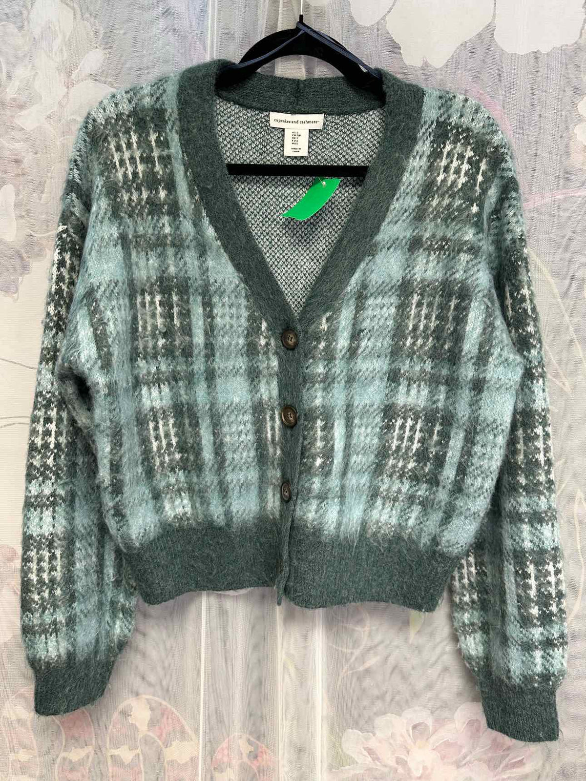 Cupcakes and Cash Size Small Blue Cardigan