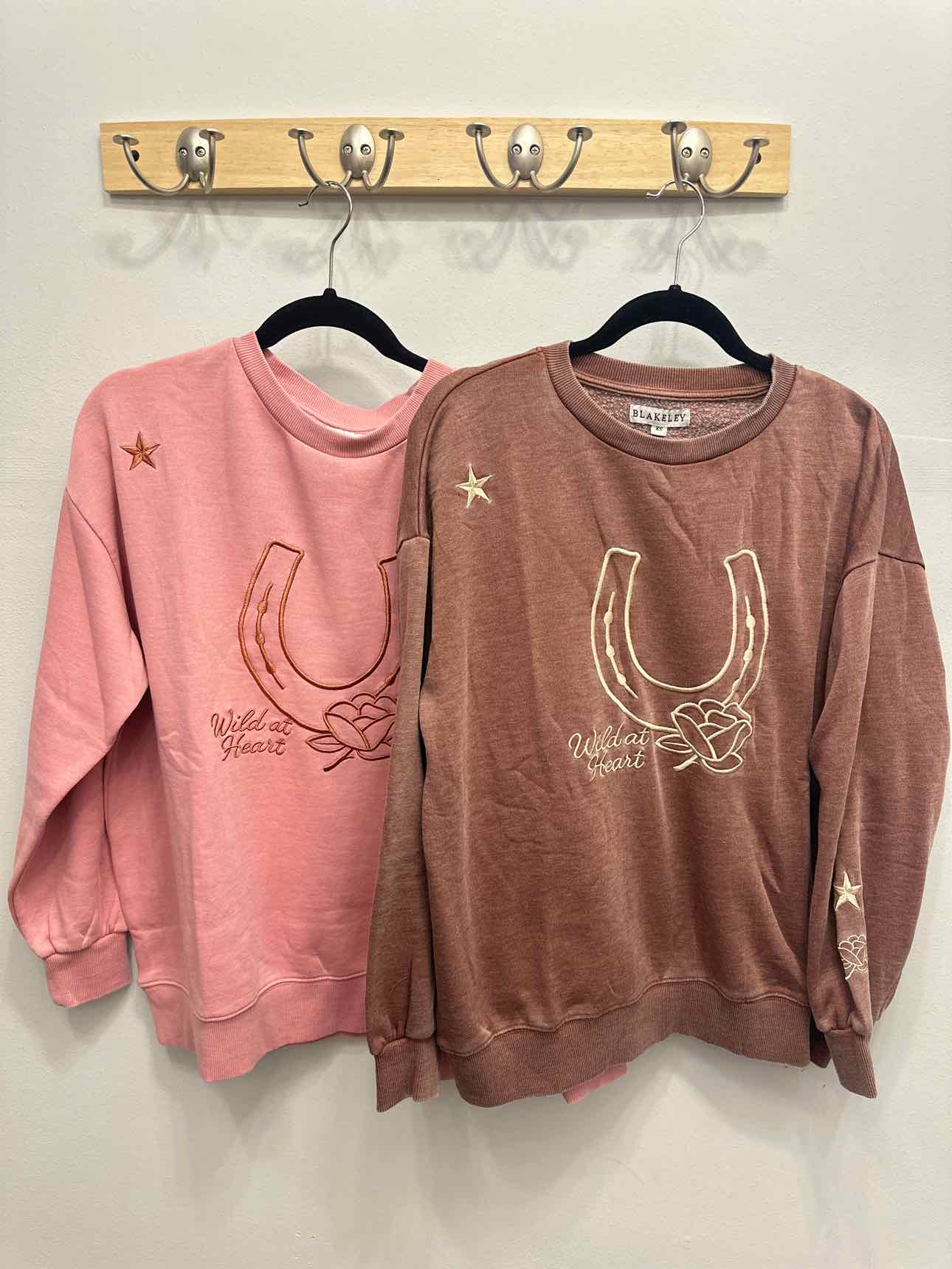 Wild At Heart Country Rodeo Horseshoe Pullover Sweatshirt