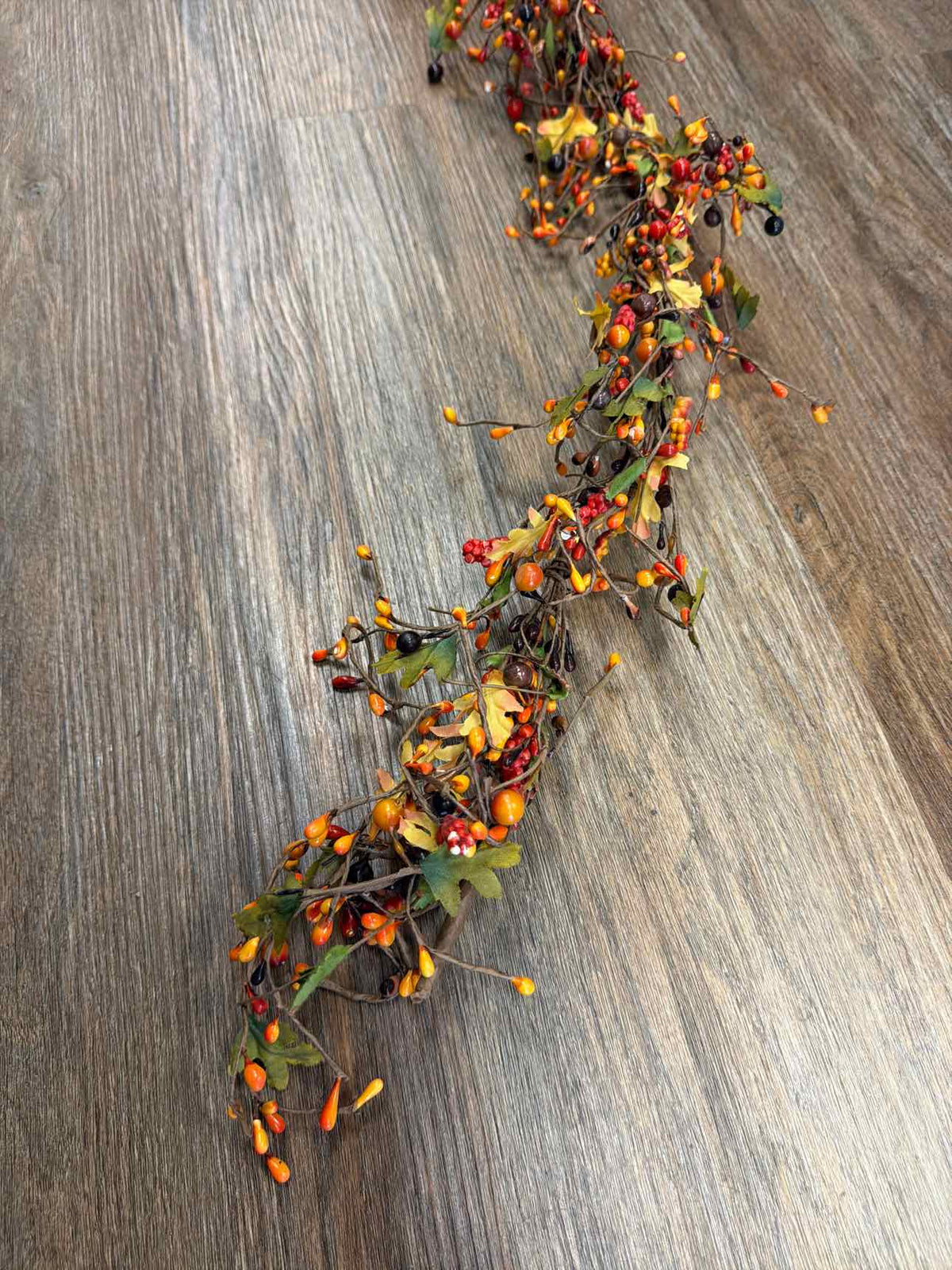 Fall Harvest Berry Leaves Garland (55" length) Home Decor