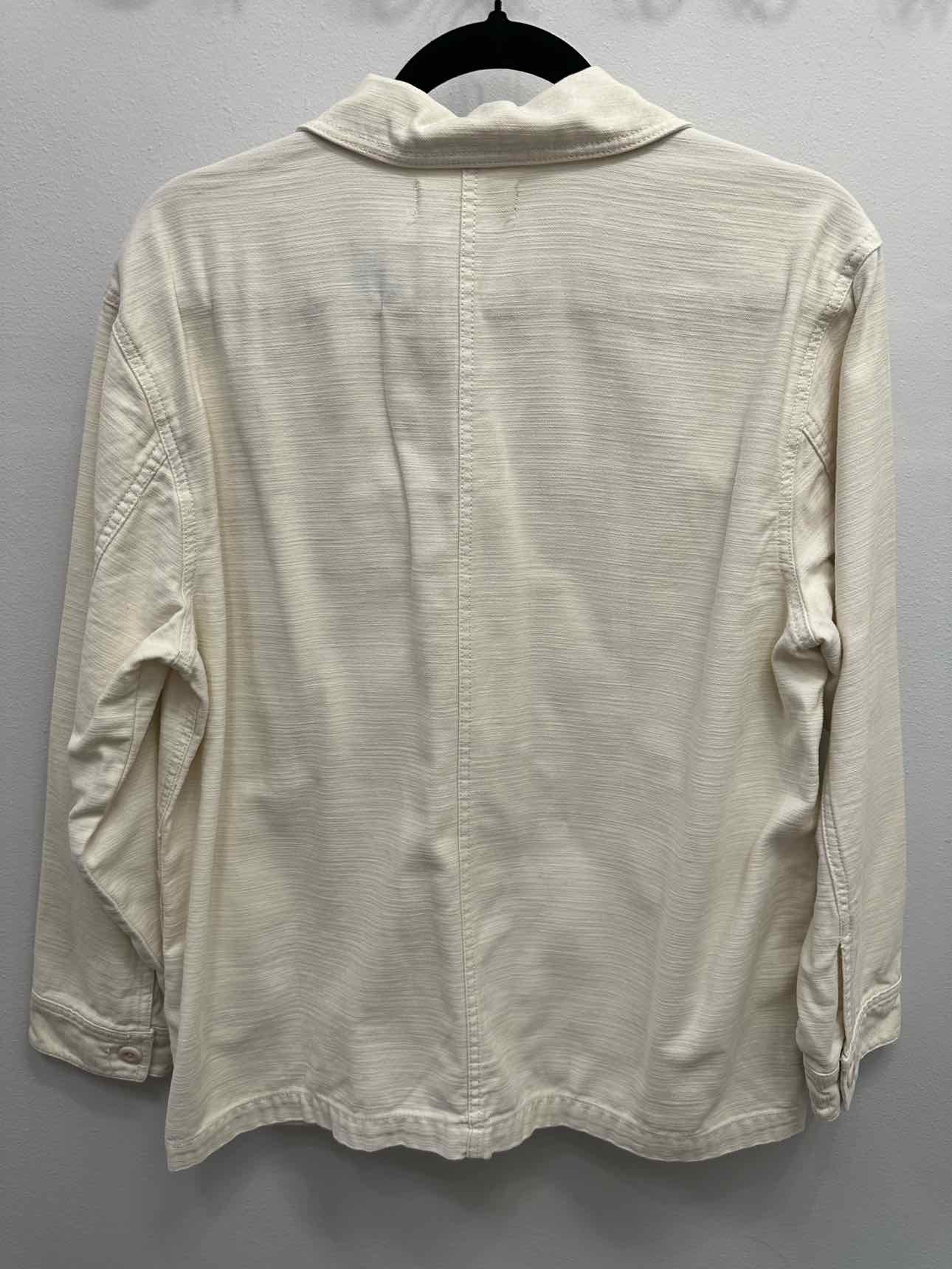 Madewell Lightweight Denim Classic Button Down Size Medium White Jacket